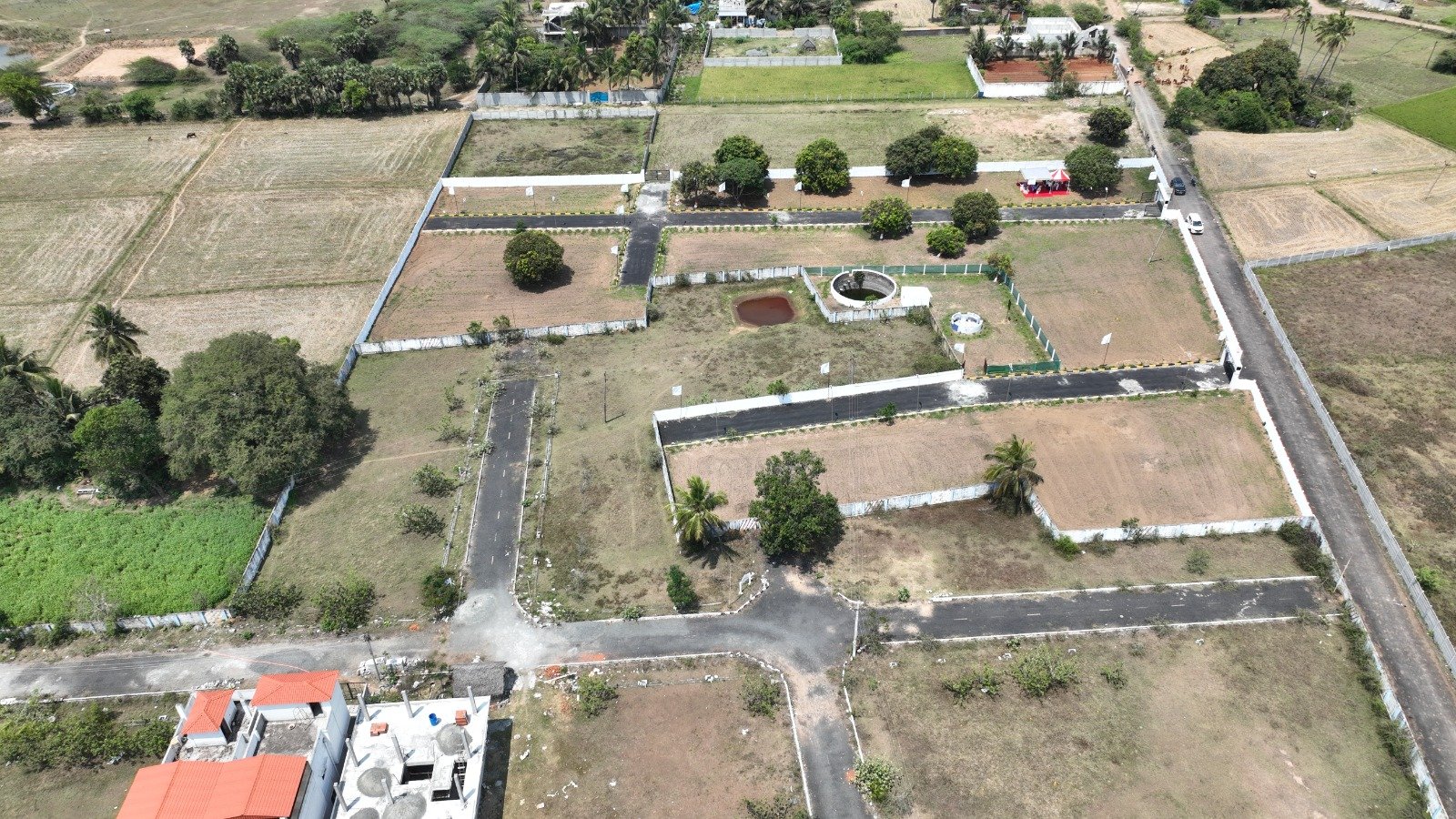 Temple Town Plot Demarcation